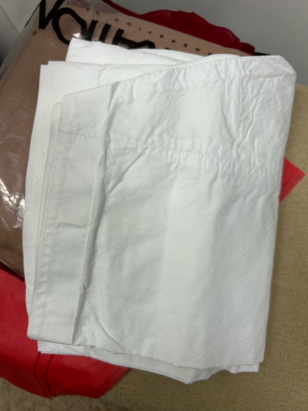 White Cotton Pillowcases - Set of 2